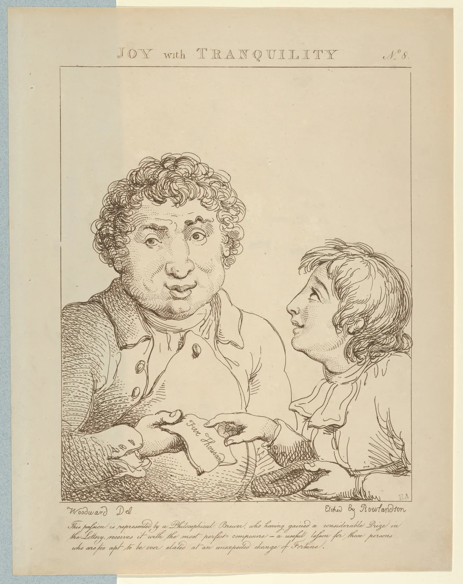 Joy with Tranquility by Thomas Rowlandson, print, 1800