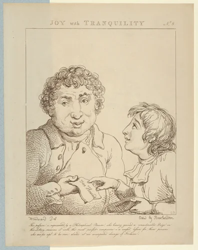 Joy with Tranquility by Thomas Rowlandson, print, 1800