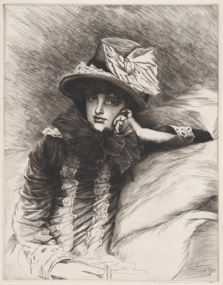 Berthe by James Tissot, print, 1883