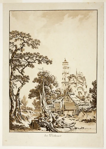 The Fishers by Jean Baptiste Le Prince, print, 1771