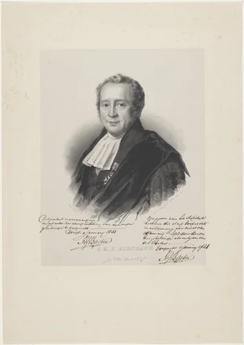 Portret van Johann Michael Franz Birnbaum by anonymous, print, 1841