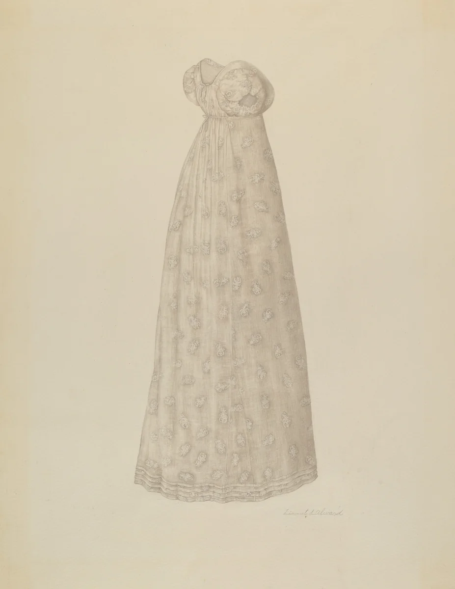 Wedding Dress by Linnet Alward, index of american design, 1935-1942