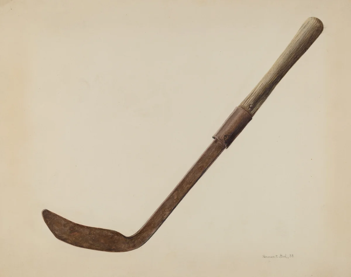 Corn Knife by Herman Stroh, index of american design, 1938