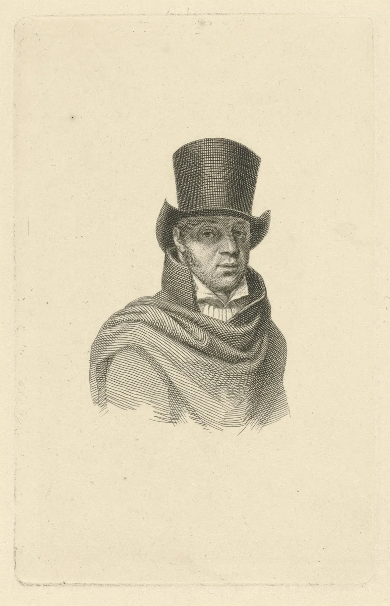 Portret van Jan Kamphuysen by Jacob Ernst Marcus, print, 1814