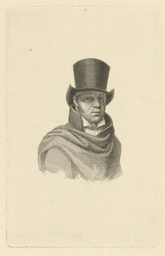 Portret van Jan Kamphuysen by Jacob Ernst Marcus, print, 1814