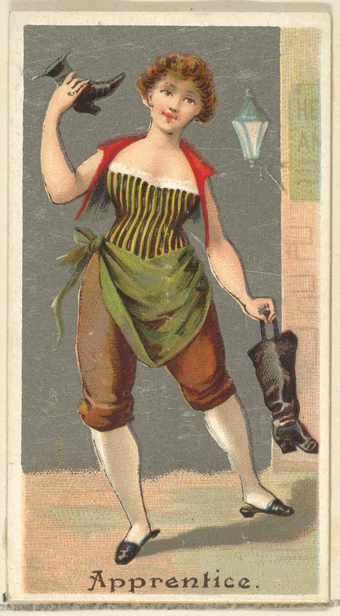 Apprentice, from the Occupations for Women series (N166) for Old Judge and Dogs Head Cigarettes by Goodwin & Company, print, 1887