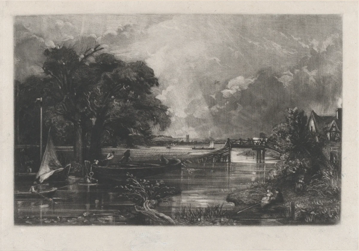 River Stour by David Lucas, print, 1830