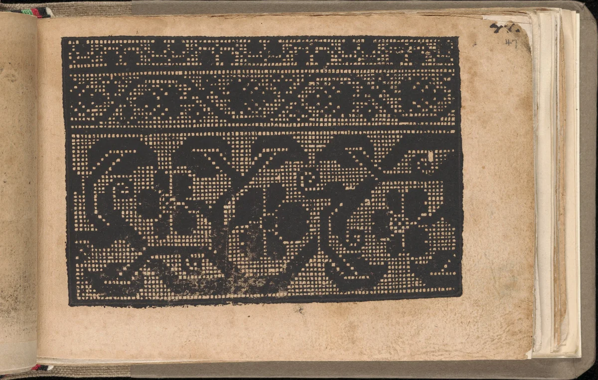 Schön newes Modelbuch (Page 47r) by Sigismundus Latomus, book, 1608