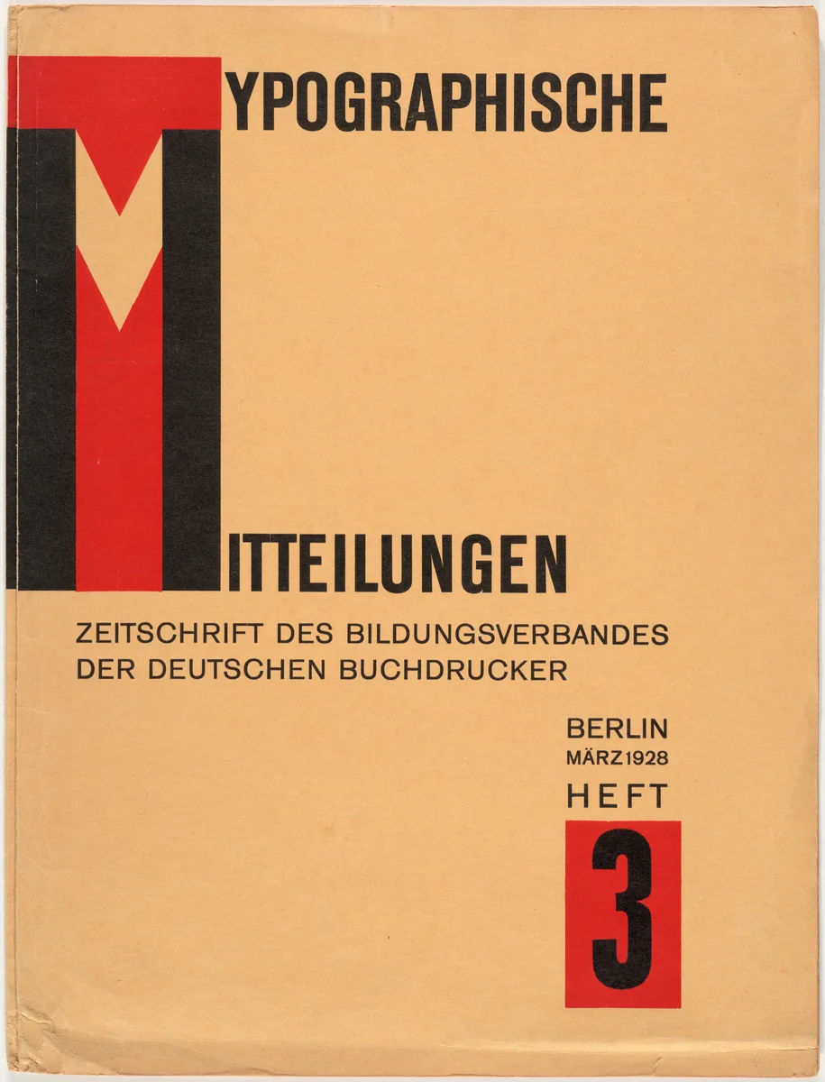 Typographische Mitteilungen: Zeitschrift des Bildungsverbandes der Deutschen Buchdrucker, Berlin März 1928 Heft 3 by Unknown Artist, design, 1928