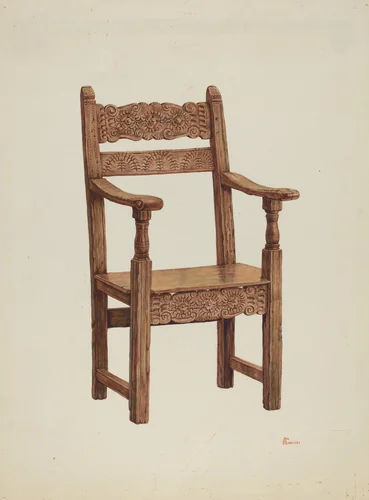 Chair (Arm) by Hal Blakeley, index of american design, 1941