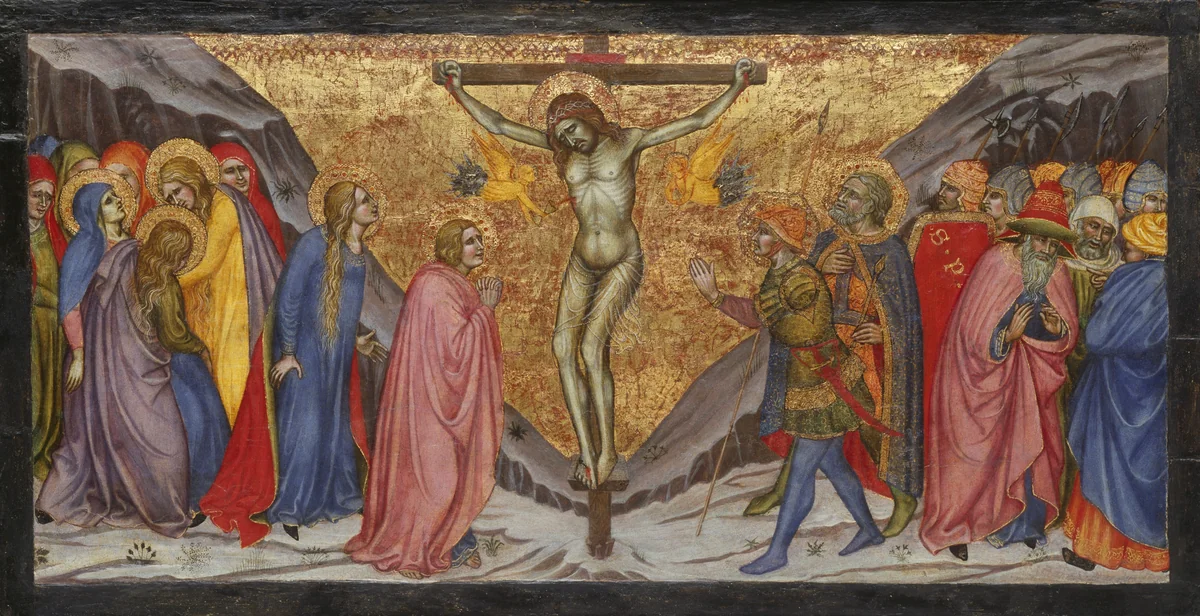 The Crucifixion by Taddeo di Bartolo, painting, 1401-1404