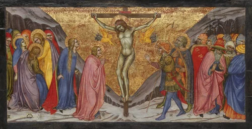 The Crucifixion by Taddeo di Bartolo, painting, 1401-1404
