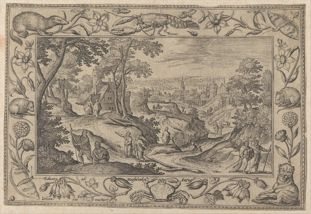 The Sending Out of the Apostles by Adriaen Collaert, print, 1570-1618