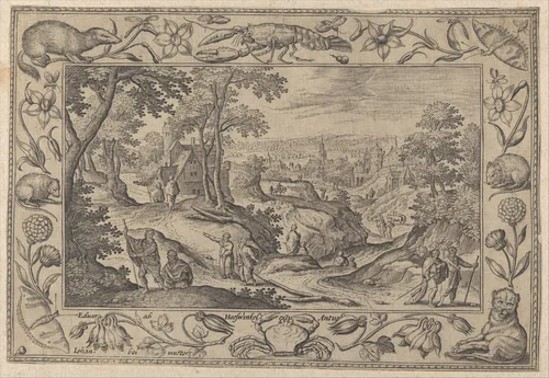 The Sending Out of the Apostles by Adriaen Collaert, print, 1570-1618