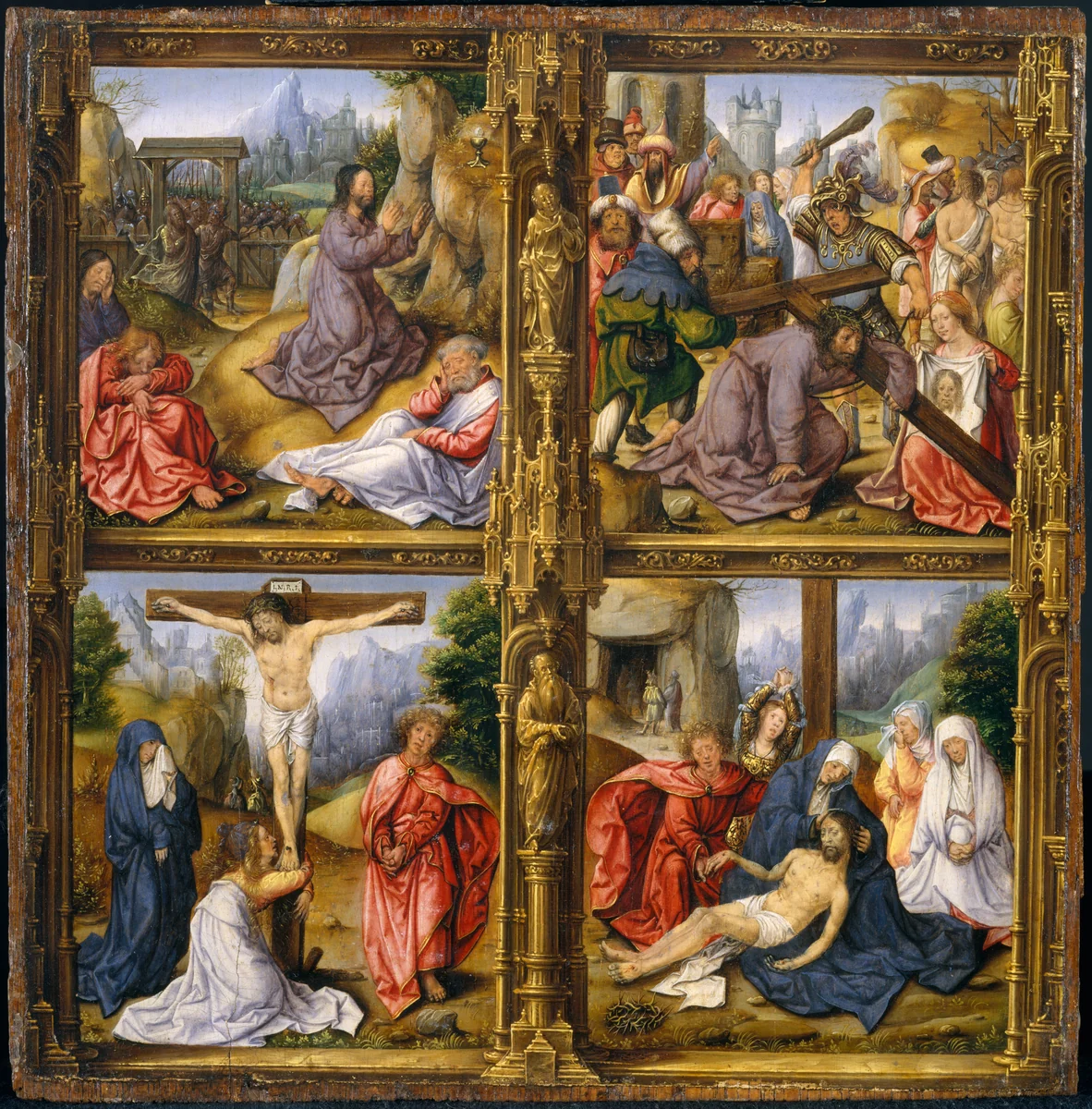 Four Scenes from the Passion by Bernard van Orley, painting, 1520