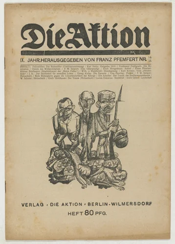Die Aktion, vol. 9, no. 14/15 by Lisa Pasedag
Franz Wilhelm Seiwert
Wilhelm Schuler
Erich Goldbaum
Erich Gehre, periodical, 1919