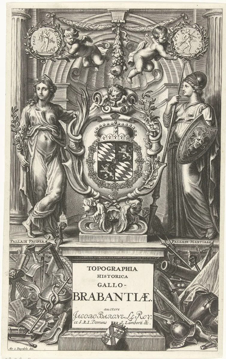 Oorlog en Vrede by Petrus Clouwet, print, 1692