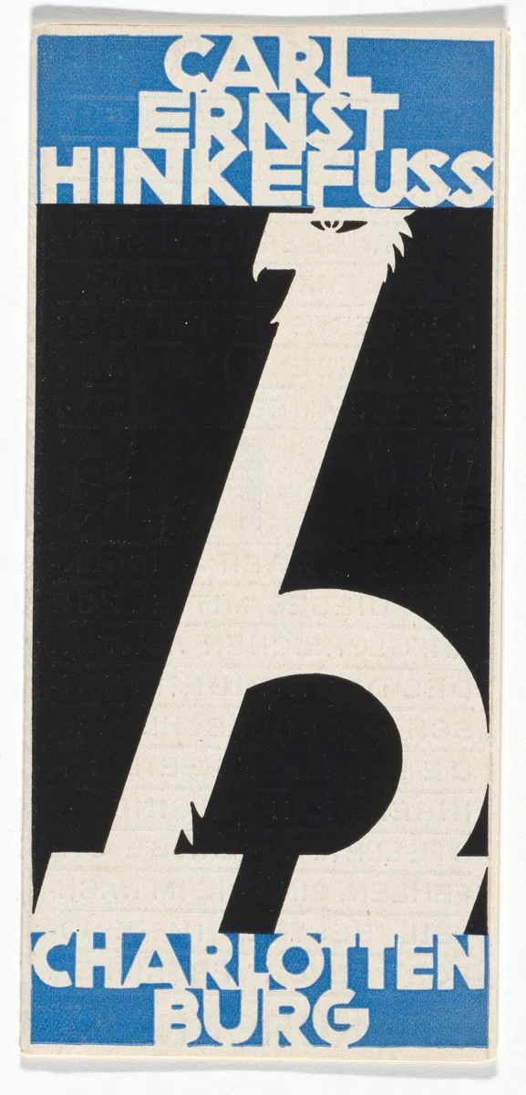 Car Ernst Hinkefuss brochure by Wilhelm Deffke, design, 1922