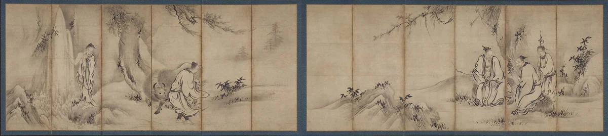 Chinese Sages by Kano Sanraku (狩野山楽), painting, 1567-1633