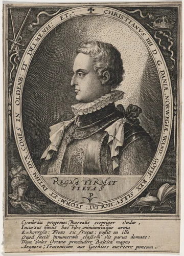 Christian IV, King of Denmark by Crispijn van de Passe I, print, 1598