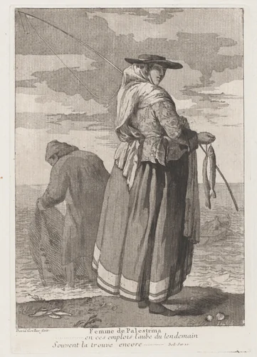 Femme de Palestrina (Woman from Pellestrina) by Giovanni David, print, 1775