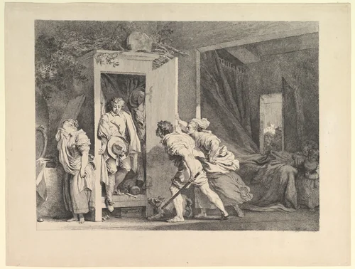 The Armoire by Jean Honoré Fragonard, print, 1778