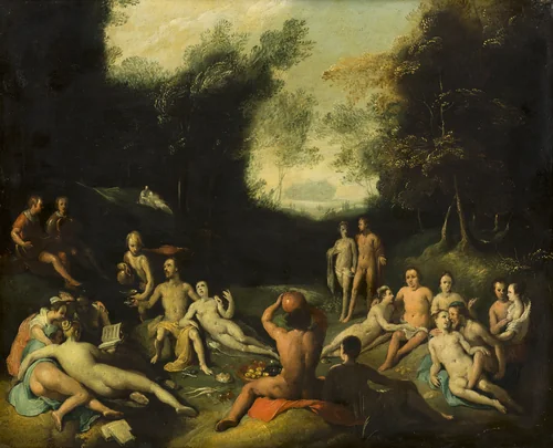 The Depravity of Mankind before the Flood by Cornelis Cornelisz. van Haarlem, painting