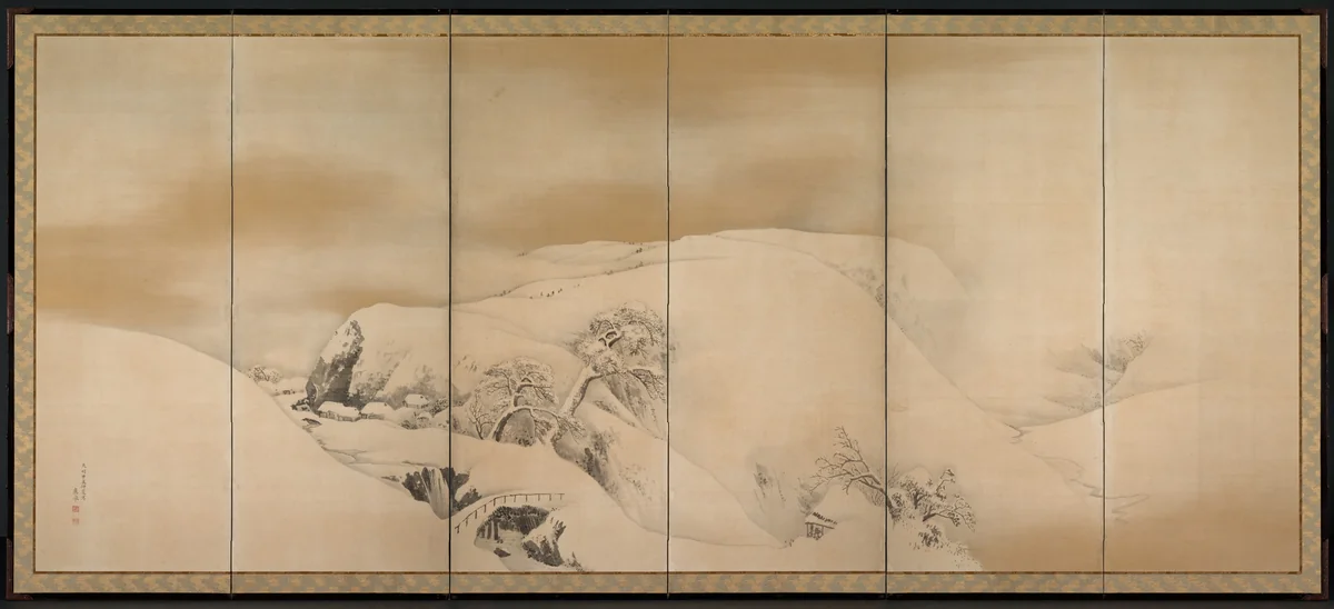 Winter Day by Maruyama Ōkyo (円山応挙), painting, 1784