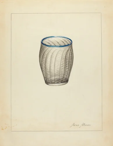 Blown Glass by Anna Aloisi, index of american design, 1935-1942