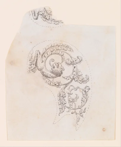 Design for the Decoration of the Grip of a Pocket Pistol by Nicolas Noël Boutet, drawing, 1772-1830