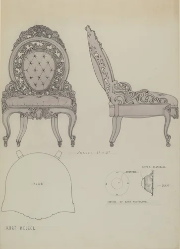 Hoopskirt chair by Kurt Melzer, index of american design, 1936