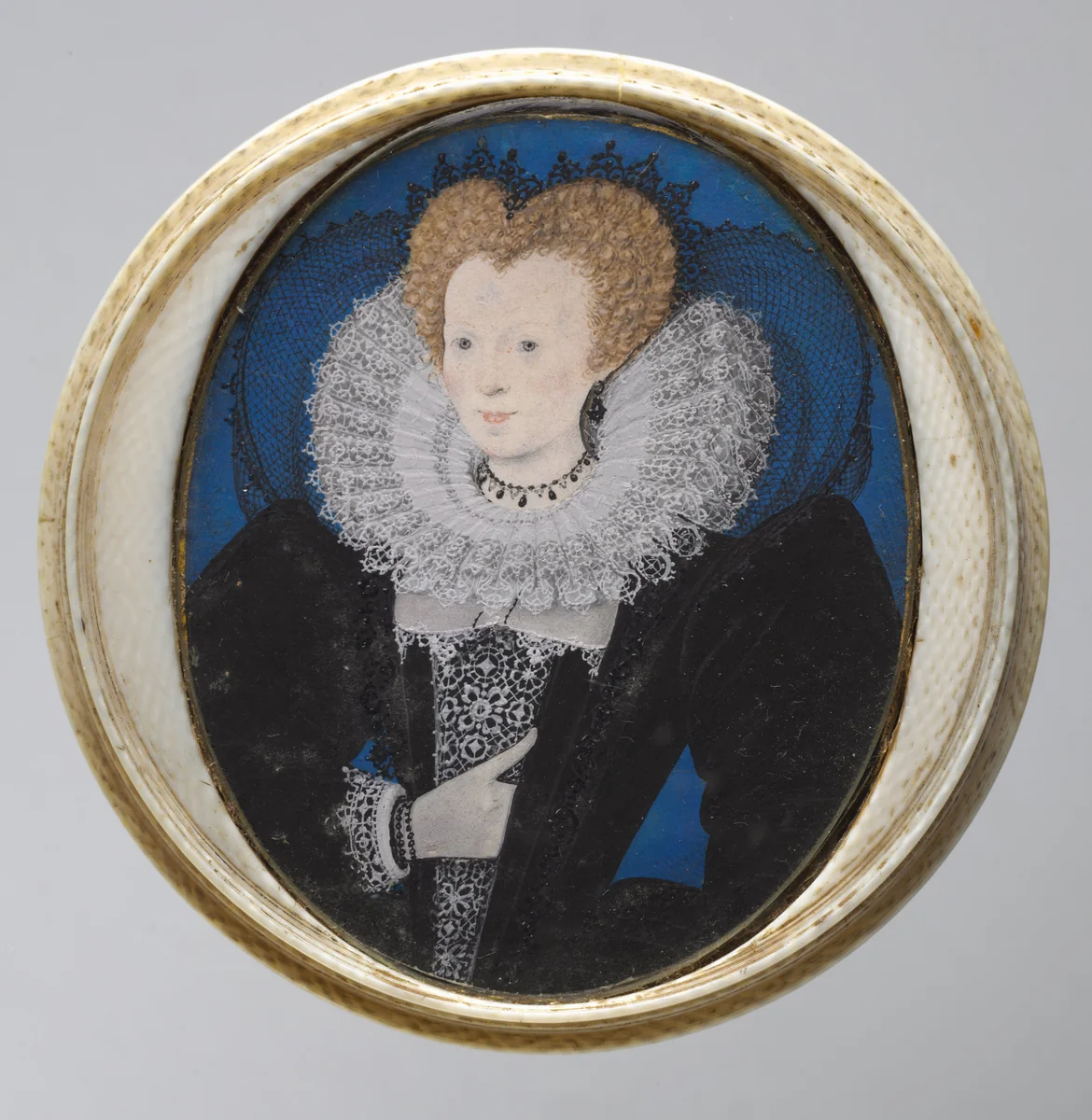 Portrait of a Woman by Nicholas Hilliard, painting, 1590-1599
