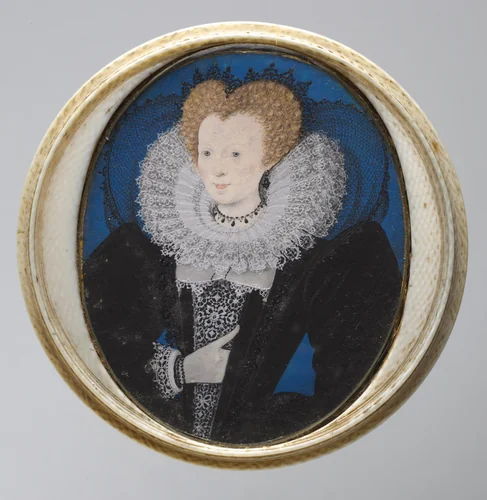 Portrait of a Woman by Nicholas Hilliard, painting, 1590-1599