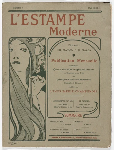 L'Estampe moderne, no. 1 by Maurice Réalier-Dumas, Émile-René Ménard, Louis Malteste, Louis-Auguste Girardot, Various Artists, print, 1897