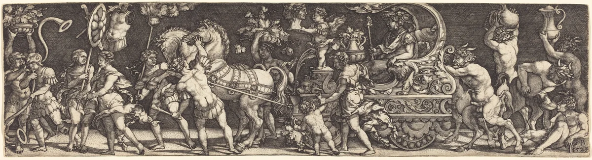 The Triumph of Bacchus by Master IB, print, 1528