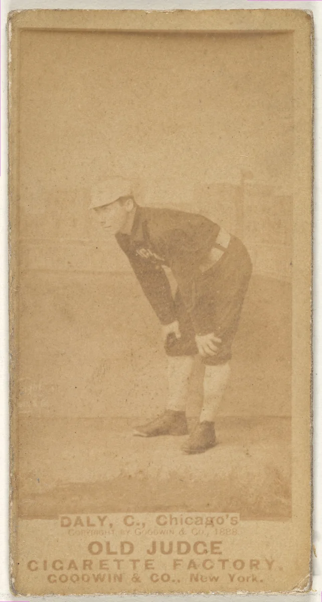 Daly, Catcher, Chicago, from the Old Judge series (N172) for Old Judge Cigarettes by Goodwin & Company, photograph, 1888
