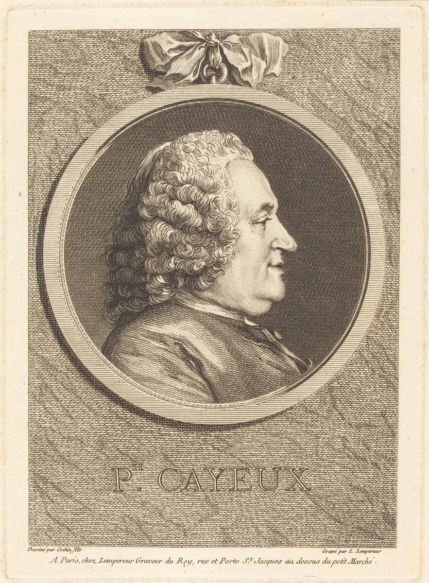 Philippe Cayeux by Louis-Simon Lempereur, Charles-Nicolas Cochin II, print, 1728-1807