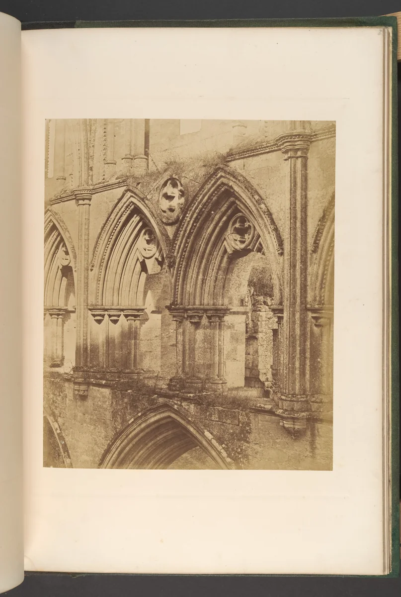Rivaulx Abbey. The Triforium Arches by Joseph Cundall, photograph, 1850-1859