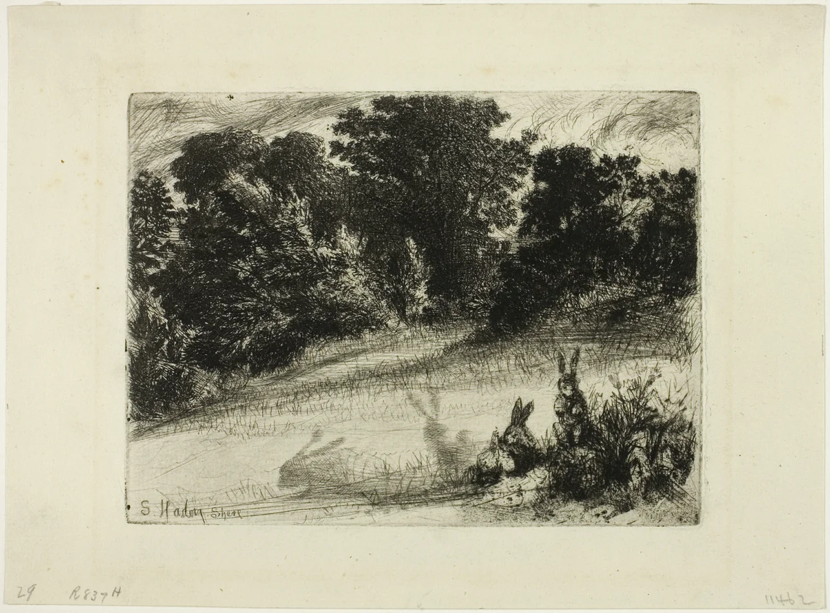 Combe Bottom by Francis Seymour-Haden, print, 1860