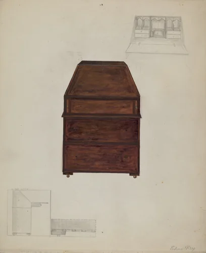 Desk by Edna Crenshaw Rex, index of american design, 1935-1942