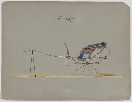 Gig #3695 by Brewster & Co., drawing, 1881