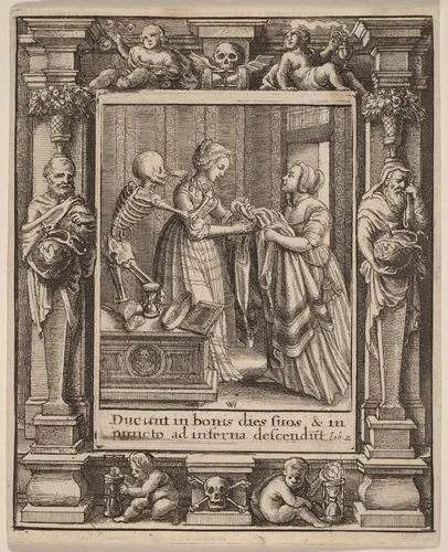 Bride by Wenceslaus Hollar, print, 1651