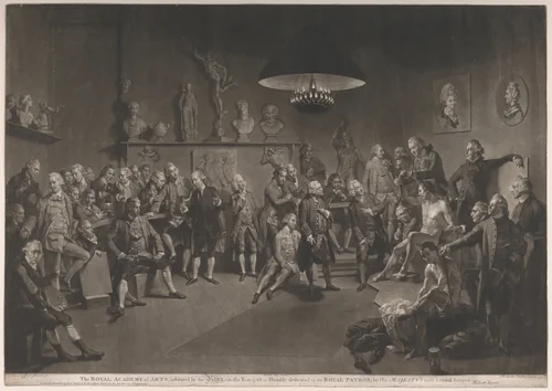 The Royal Academy of Arts by Richard Earlom, print, 1773