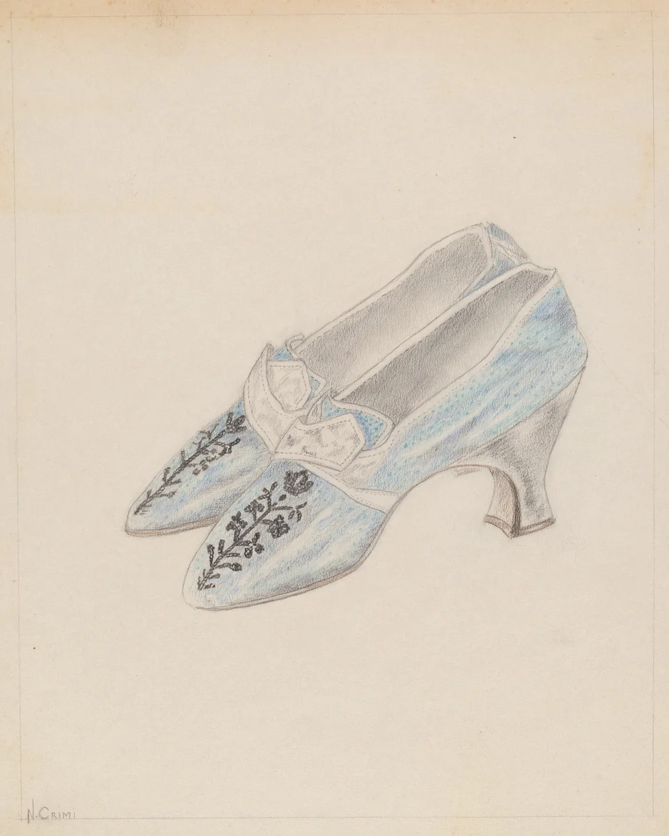 Shoes by Nancy Crimi, index of american design, 1936