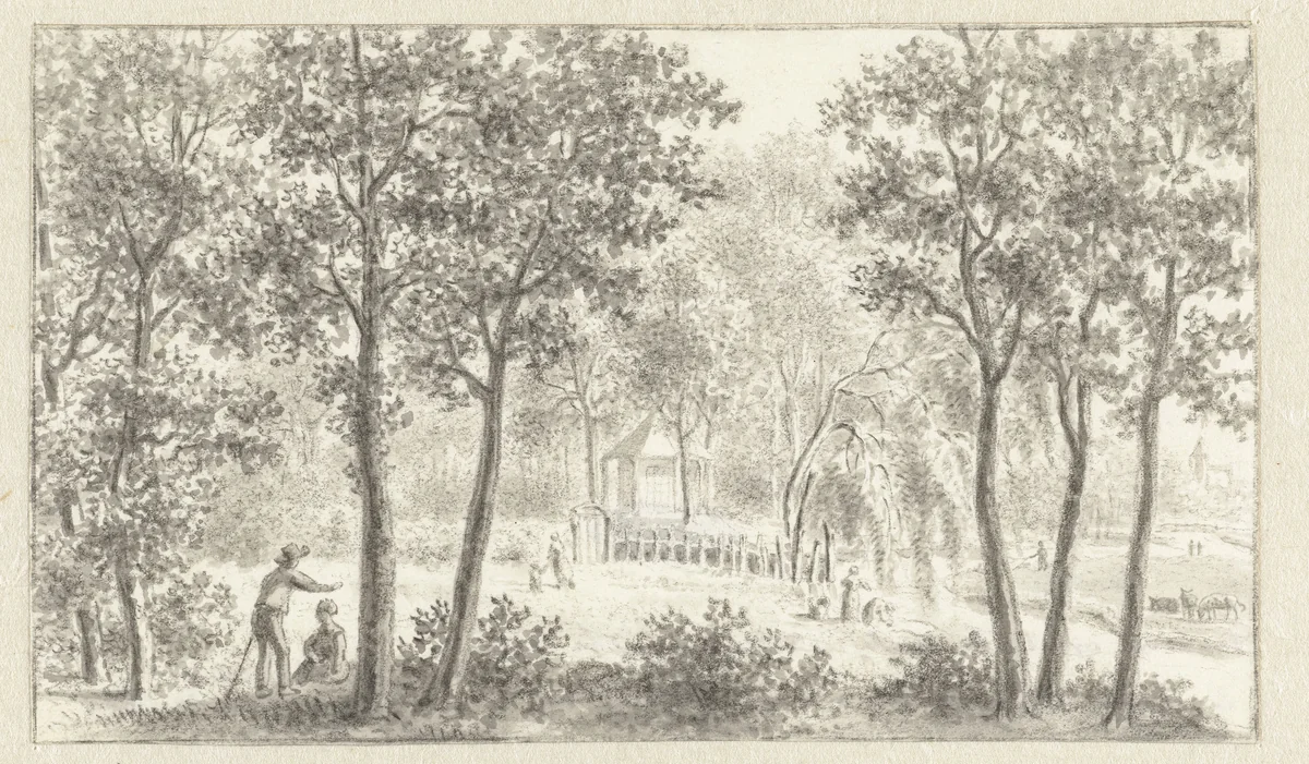 Gezicht op koepel te Son by Ernst Willem Jan Bagelaar, drawing, 1785-1837