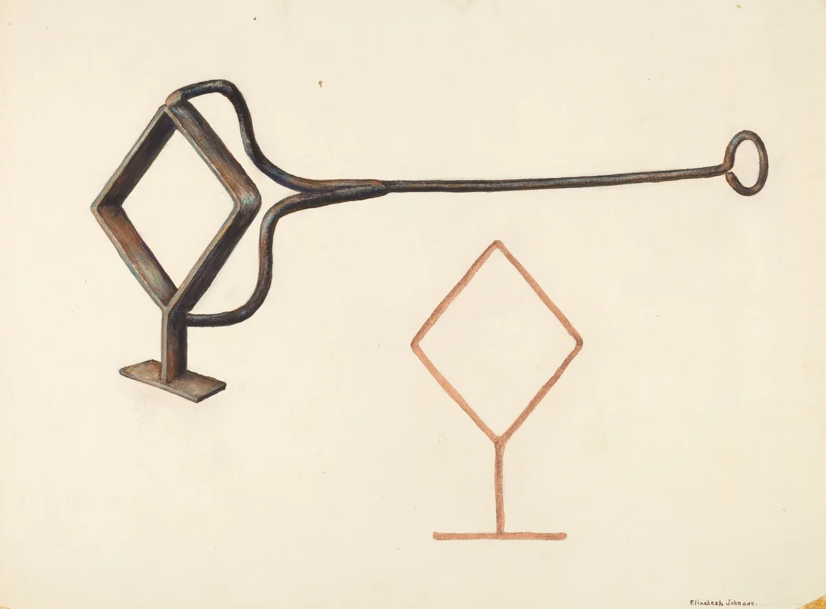 Branding Iron by Elizabeth Johnson, index of american design, 1942