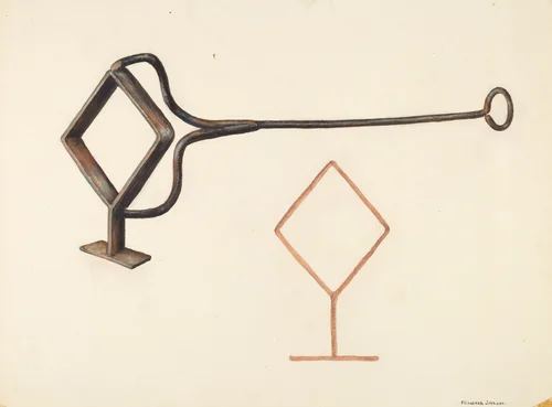 Branding Iron by Elizabeth Johnson, index of american design, 1942