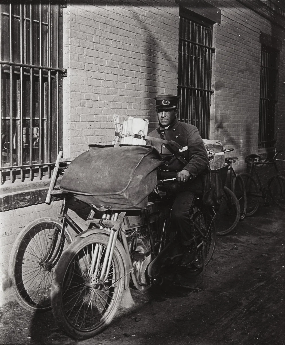 Postman, Newport, Rhode Island by Marshall Hall, photograph, 1912