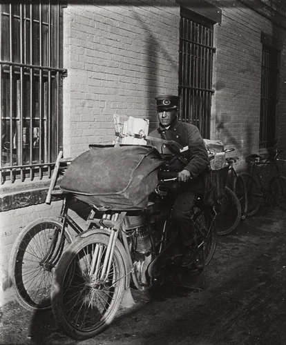 Postman, Newport, Rhode Island by Marshall Hall, photograph, 1912