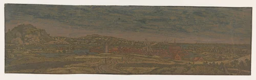 Gezicht op Wageningen by Hercules Segers, print, 1628-1630